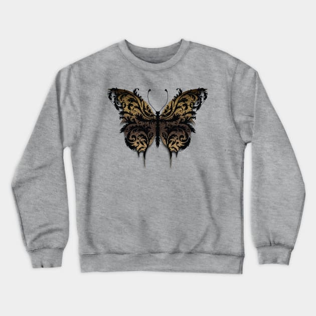 Eartheerian Baroque Butterfly (Brown Version) Crewneck Sweatshirt by AlternativeEnchantments